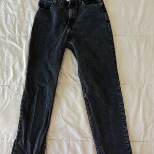 Zara Women's Straight Leg Jeans — Black Wash